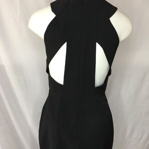 AQ/AQ Black Knee Length NWT Cut Out Dress
